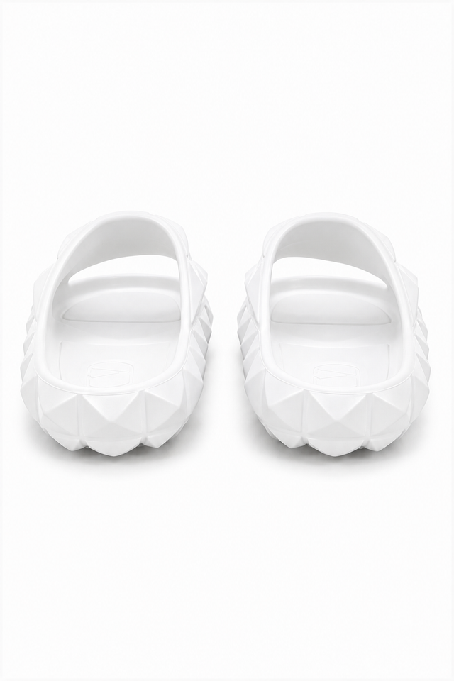 Valentino Garavani Geometric Charm Slide Sandals