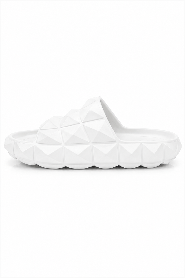 Valentino Garavani Geometric Charm Slide Sandals
