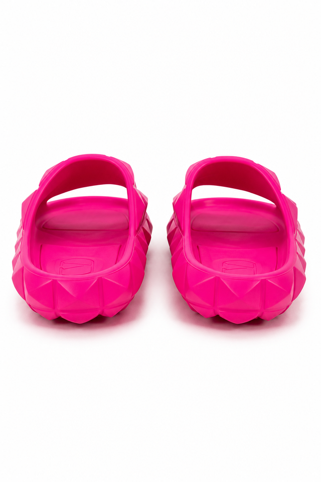 Valentino Garavani Geometric Charm Slide Sandals