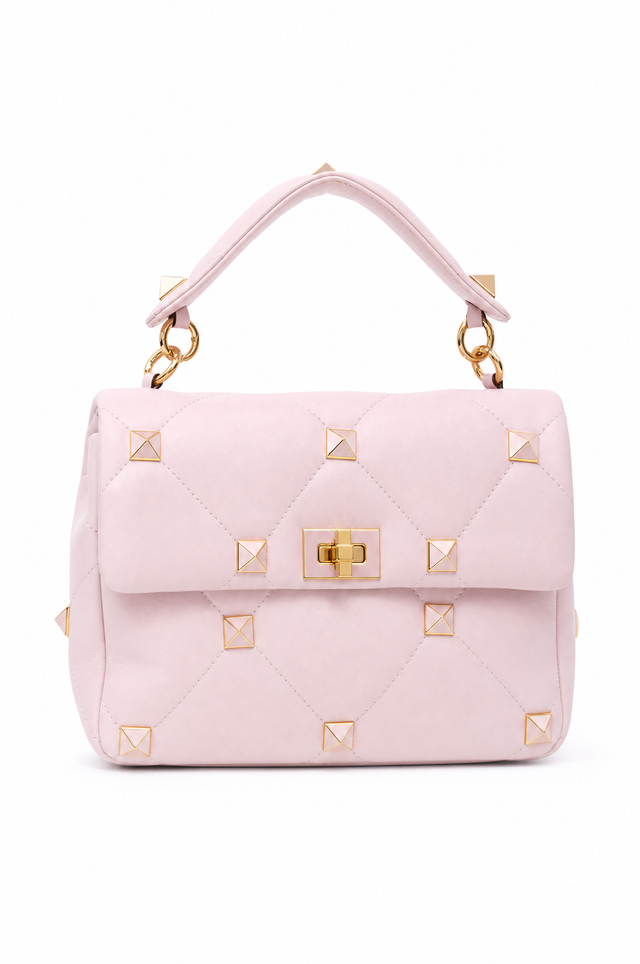 Valentino Garavani Medium Roman Stud Quilted Leather Shoulder Bag