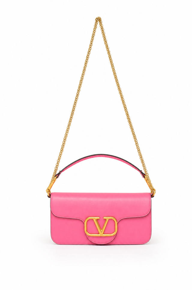 Valentino Garavani Locò Small Leather Shoulder Bag
