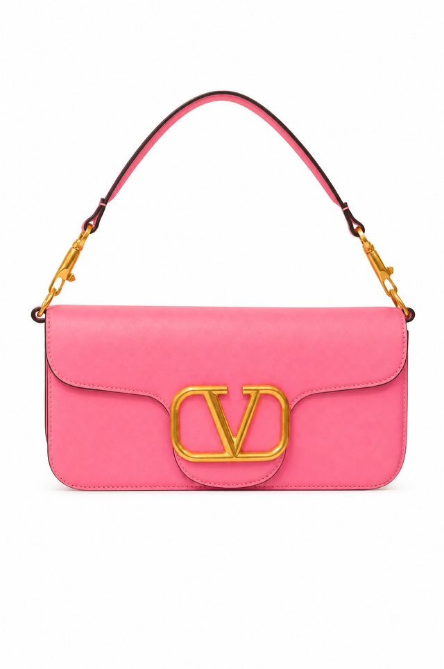 Valentino Garavani Locò Small Leather Shoulder Bag