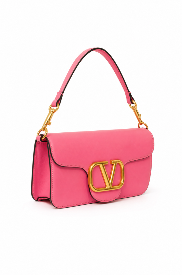 Valentino Garavani Locò Small Leather Shoulder Bag