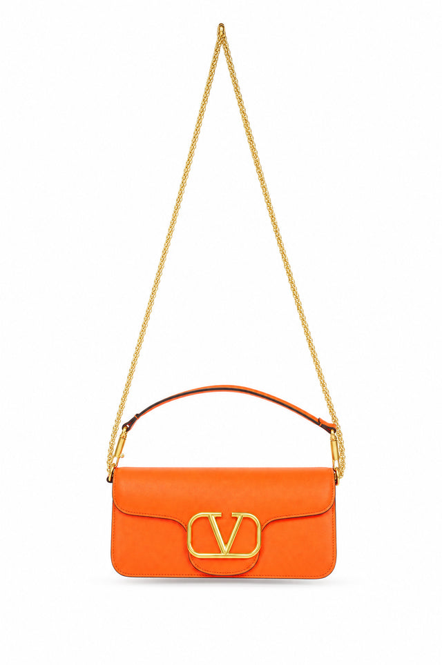 Valentino Garavani Locò Small Leather Shoulder Bag