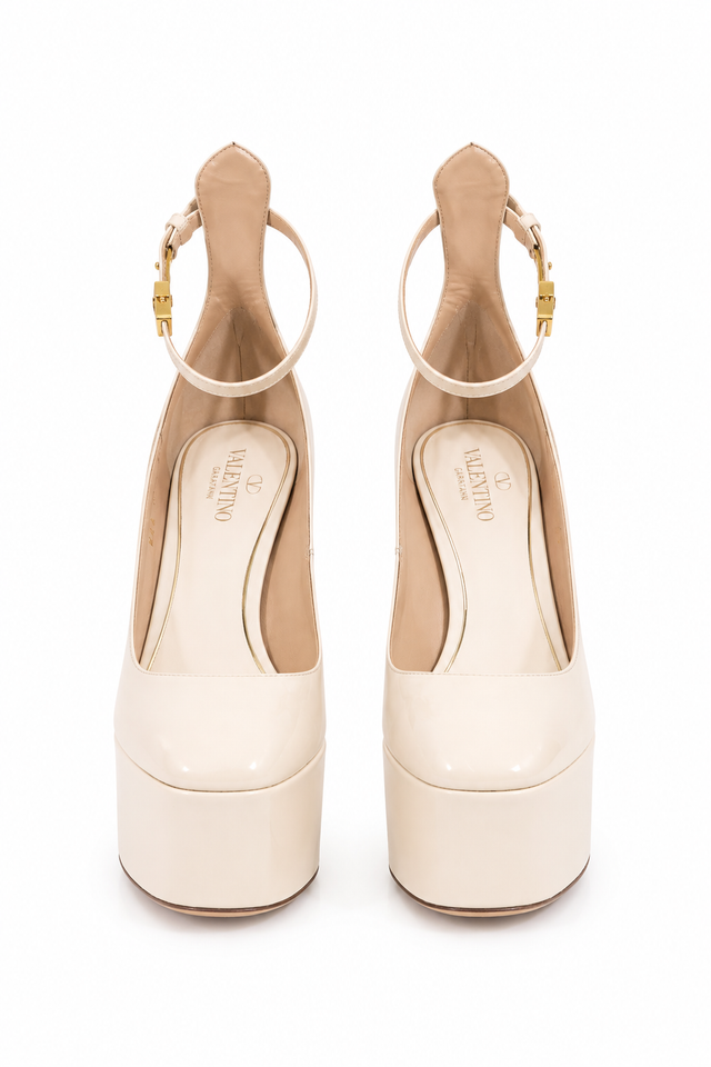 Valentino Garavani Tan-Go Patent Platform Pump