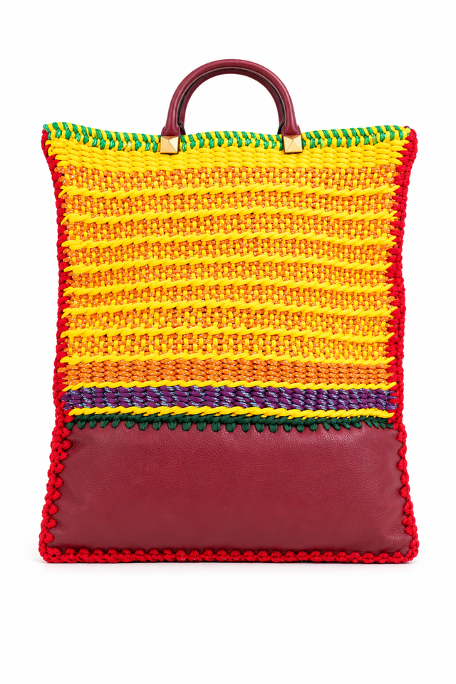 Valentino Garavani Crochet Rope Tote Bag – Multicolor