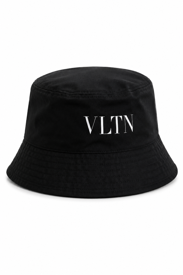 Valentino Garavani VLTN Nylon Bucket Hat – Black