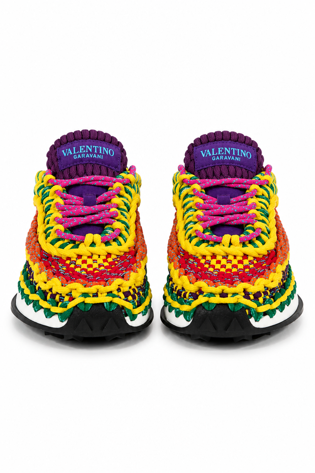 Valentino Garavani Crochet Runner Sneakers – Multicolor Styles