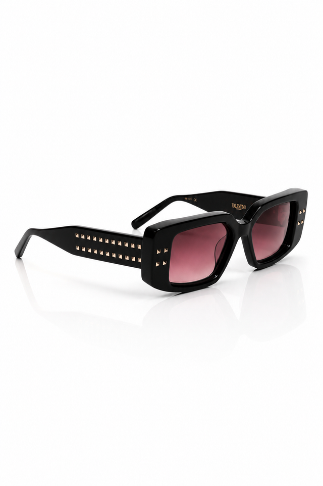 Valentino Garavani Rockstud Oversized Square Sunglasses