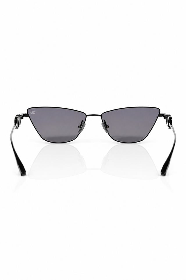 Valentino Garavani VLogo Signature Cat-Eye Sunglasses in Black