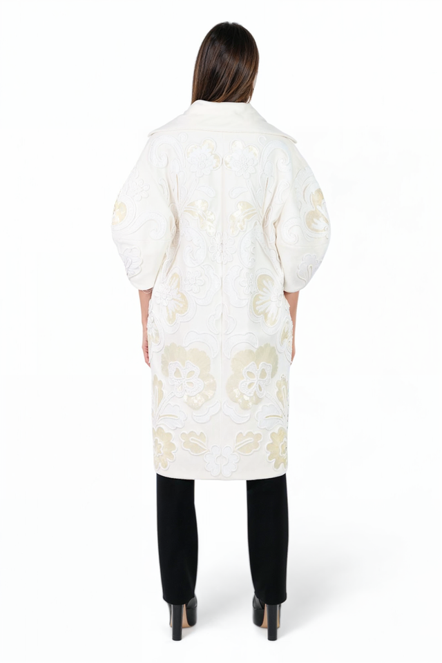 Valentino Oversized Embroidered Coat