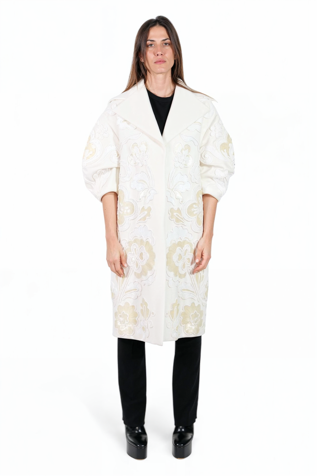 Valentino Oversized Embroidered Coat