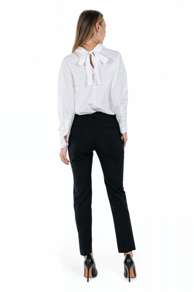 Valentino Tailored Black Slim-Fit Pants