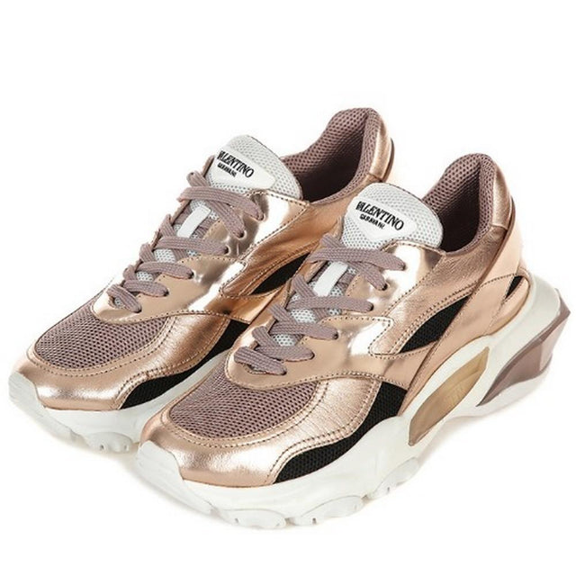 Valentino Garavani Climber Rose Gold Sneakers